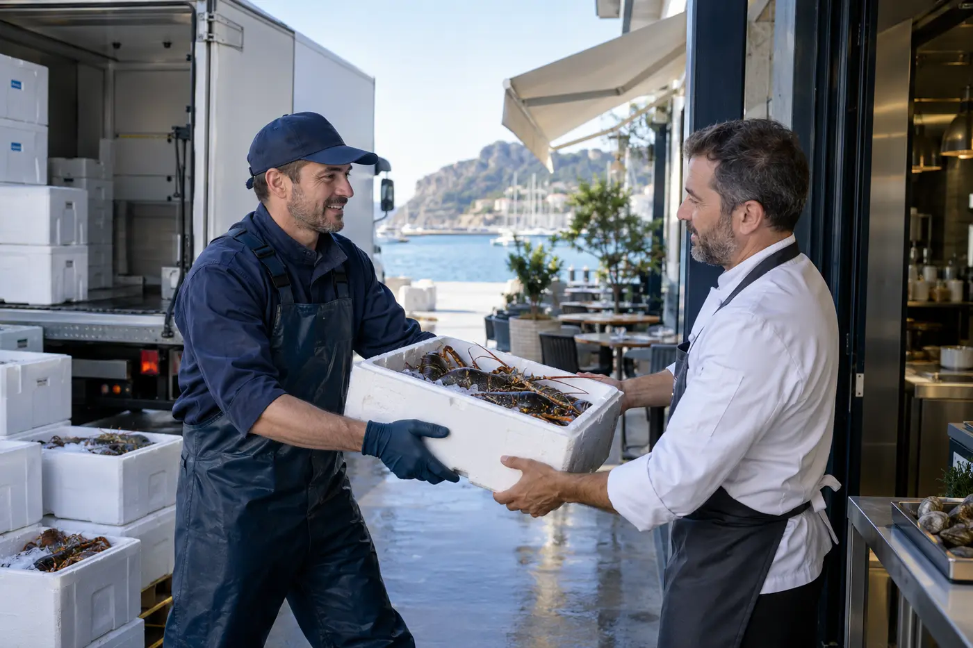 Entrega profesional del producto al cliente